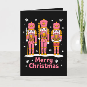 Frohe Weihnachten Nussknacker Soldaten Schneeflock Karte