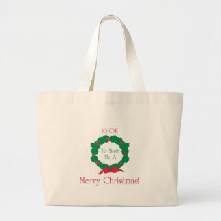 Frohe Weihnachten O.K.! Jumbo Stoffbeutel