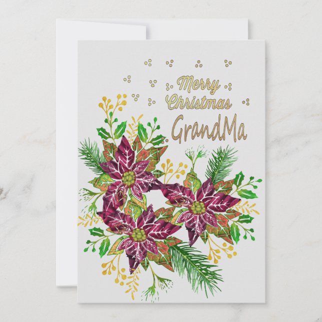 Frohe Weihnachten Oma (Vorderseite)