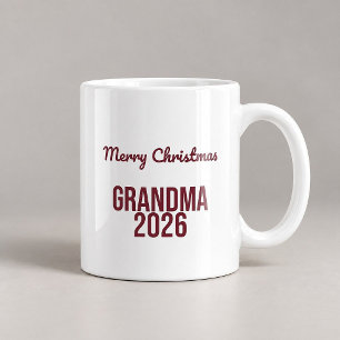Frohe Weihnachten Oma 2026 Lustiger Becher Kaffeetasse