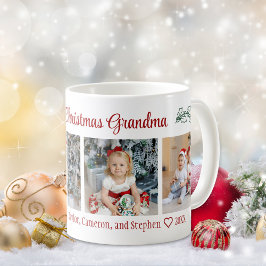 Frohe Weihnachten Oma 4 Foto Collage Kaffeetasse