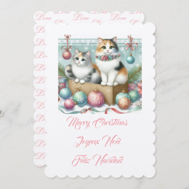 Frohe Weihnachten Oma Einladung (Vorne/Hinten)