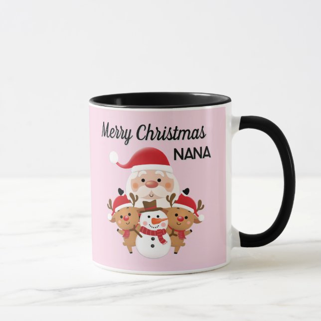 Frohe Weihnachten Oma Geschenk Tasse (Rechts)