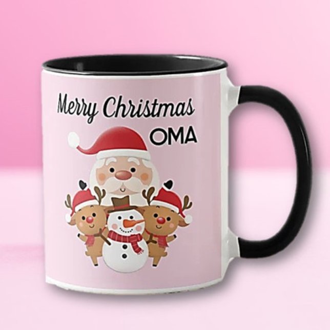 Frohe Weihnachten OMA Geschenk Tasse (Von Creator hochgeladen)