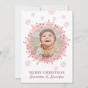 Frohe Weihnachten Oma Grandpa Baby Foto