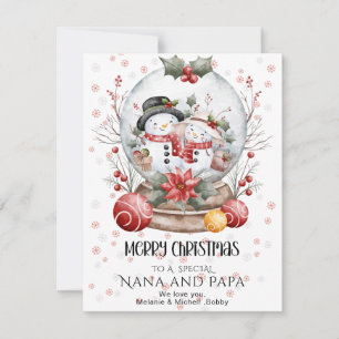 Frohe Weihnachten Oma & Opa Personalisierte Namens