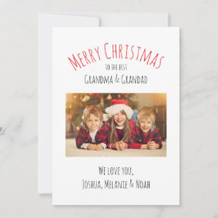 Frohe Weihnachten Oma & Opa Personalisierte Namens