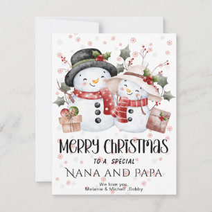 Frohe Weihnachten Oma & Opa Personalisierte Namens