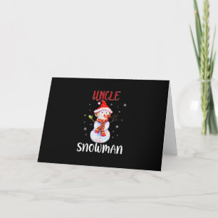 Frohe Weihnachten Onkel Schneemann Onkel Geschen Karte