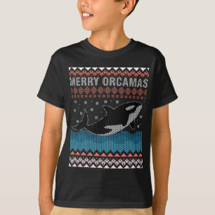 Frohe Weihnachten. Orca Killer Wal Ugge Weihnachte T-Shirt