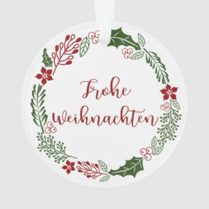 Frohe Weihnachten Ornament