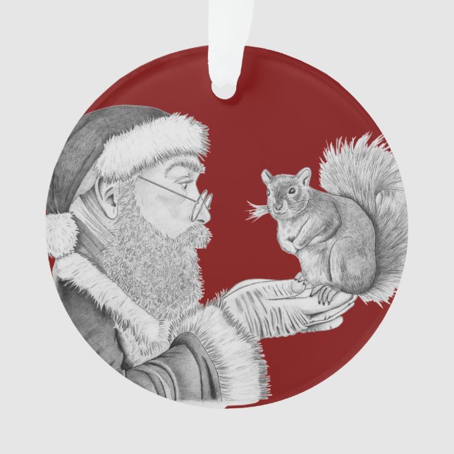 Frohe Weihnachten Ornament (Vorderseite)