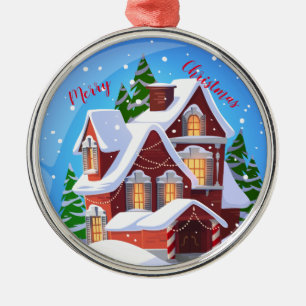 Frohe Weihnachten Ornament Aus Metall