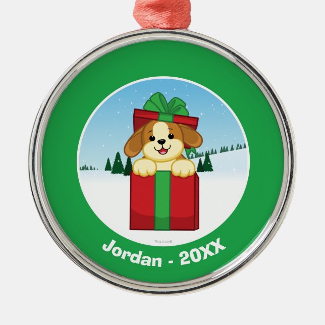 Frohe Weihnachten! Ornament Aus Metall (Vorne)