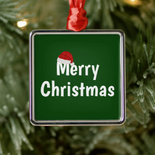 Frohe Weihnachten Ornament Aus Metall