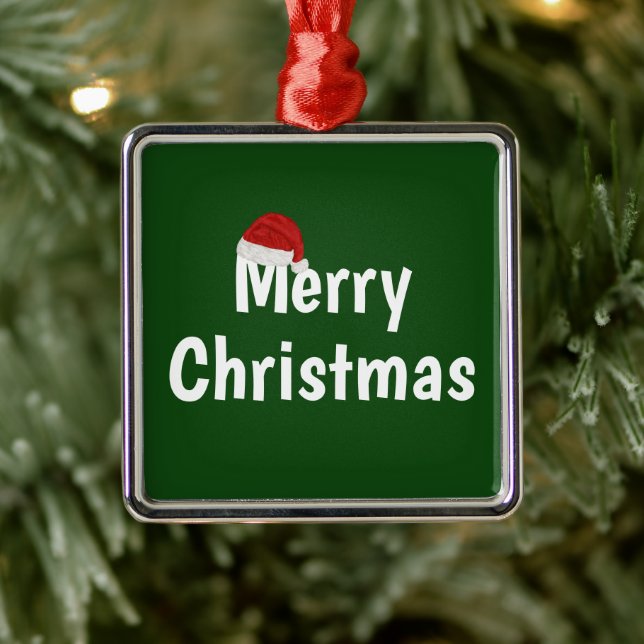 Frohe Weihnachten Ornament Aus Metall (Baum)