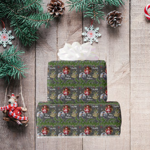 Frohe Weihnachten Ornament Benutzerdefinierte Schn Geschenkpapier