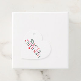 Frohe Weihnachten, Ornament Festivals Rot Grün Ros Geschenkanhänger