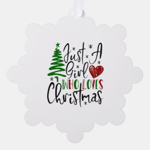 Frohe Weihnachten Ornament Karte