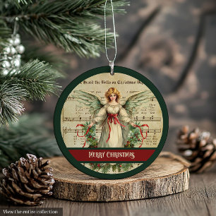 Frohe Weihnachten Ornament Retro Engel Weihnachtsg