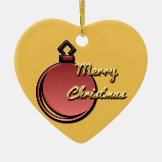 Frohe Weihnachten ! Ornament, zum Verkauf ! Keramik Ornament (Vorne)