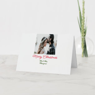 Frohe Weihnachten Paar Foto Namen hinzufügen glück