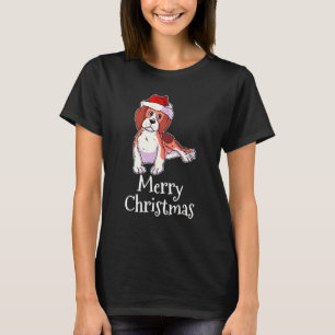Frohe Weihnachten Pajamas Beagle Welppy Santas Hat T-Shirt