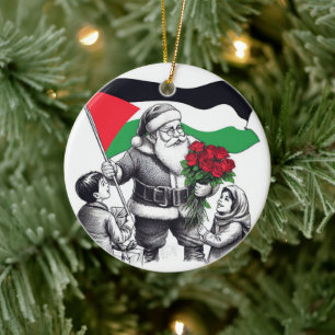 Frohe Weihnachten, Palästina: Nur für Einheit Orna Keramik Ornament