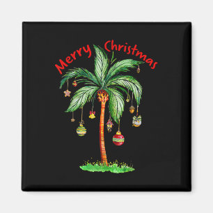 Frohe Weihnachten Palmenbaum Hawaii Hawaiianisch T Magnet