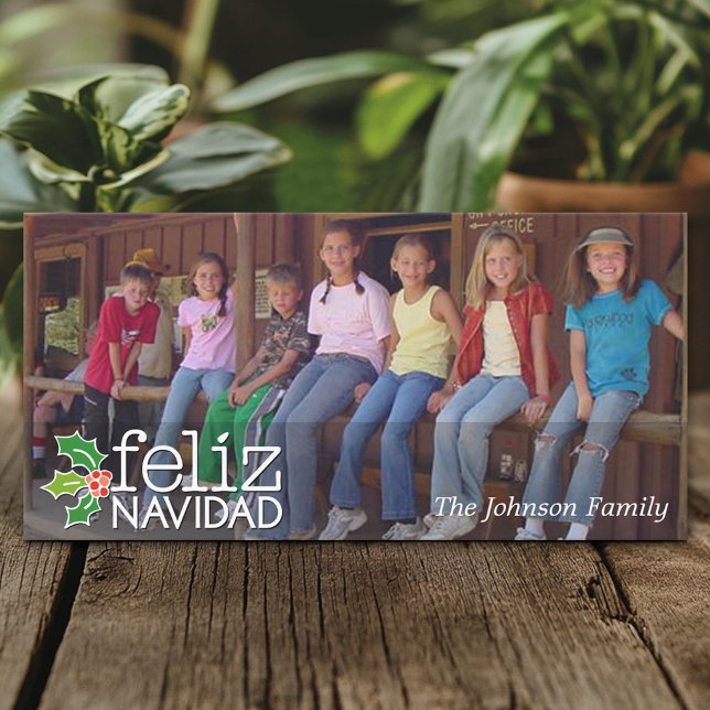 Frohe Weihnachten - Panoramabild oder horizontale  (Create A Personal Holiday Photo Card)