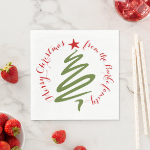 Frohe Weihnachten Papier Serviette
