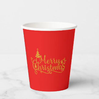 Frohe Weihnachten Pappbecher