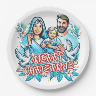 Frohe Weihnachten Pappteller