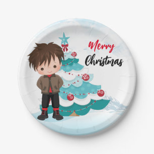 Frohe Weihnachten Pappteller