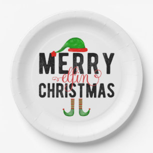 Frohe Weihnachten Pappteller