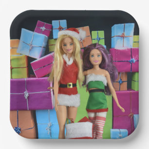 Frohe Weihnachten. Pappteller