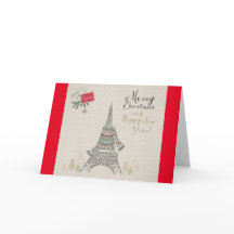 Frohe Weihnachten Paris Design