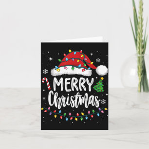 Frohe Weihnachten passende Familienlichter Weihnac Karte