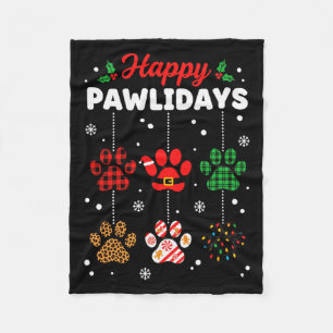Frohe Weihnachten Pawlidays Buffalo Kariert Paw Ch Fleecedecke