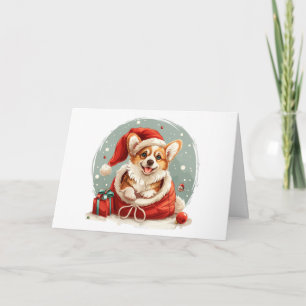 Frohe Weihnachten Pembroke Welsh Corgi Welppy