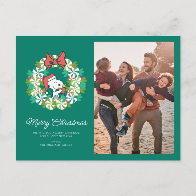 Frohe Weihnachten Peppermint Holiday Wreath (Vorderseite)