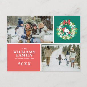 Frohe Weihnachten Peppermint Holiday Wreath