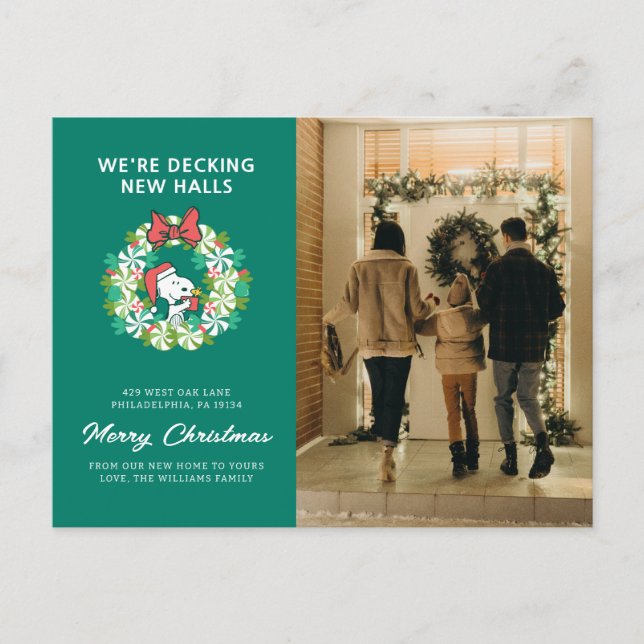 Frohe Weihnachten Peppermint Holiday Wreath (Vorderseite)