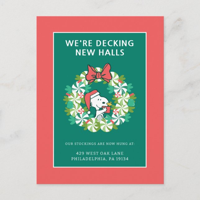 Frohe Weihnachten Peppermint Holiday Wreath (Vorderseite)