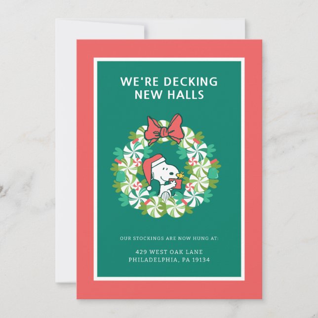 Frohe Weihnachten Peppermint Holiday Wreath (Vorderseite)