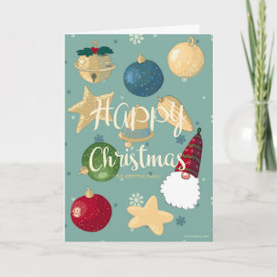 Frohe Weihnachten. Personalisierbar Feiertagskarte