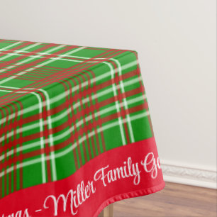 Frohe Weihnachten Personalisieren Familienname ode Tischdecke