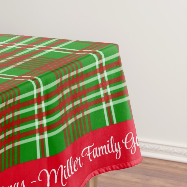 Frohe Weihnachten Personalisieren Familienname ode Tischdecke (Beispiel)