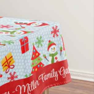 Frohe Weihnachten Personalisieren Familienname ode Tischdecke