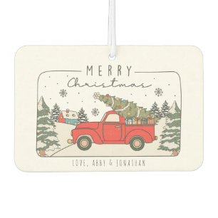 Frohe Weihnachten Personalisiert Car Air Freshener Autolufterfrischer